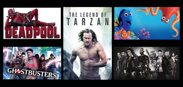 top 5 movies for 2016